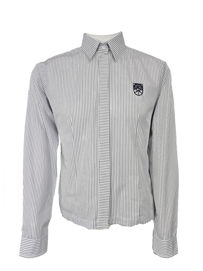 Taranaki Diocesan Blouse LS Pinstripe
