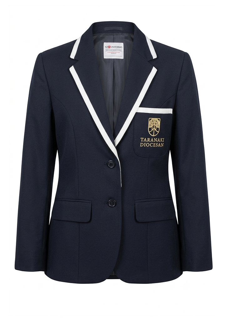 Taranaki Diocesan Blazer Navy/Silver
